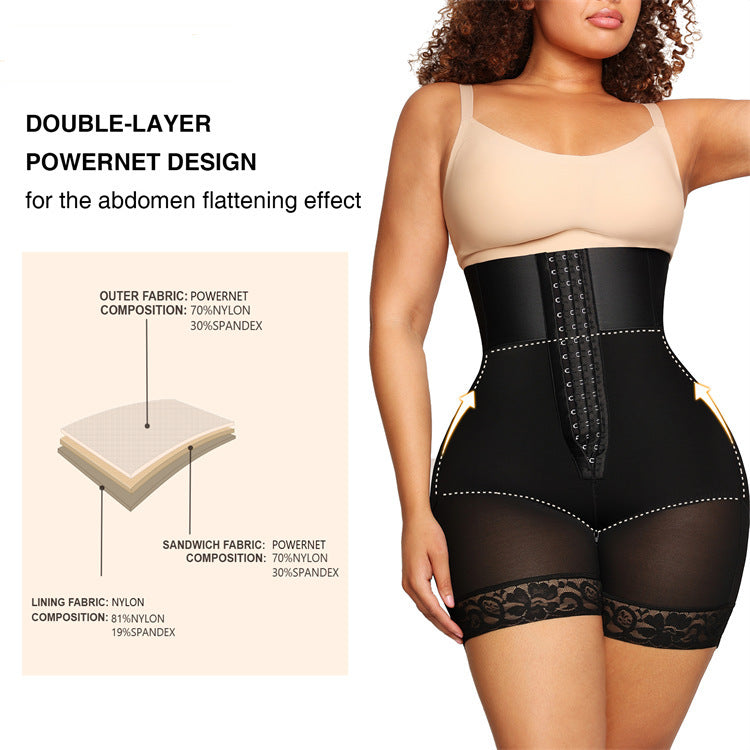 3-Breasted Bodybuilding Girdle – High Waist Belly Contracting & Hip Lifting Shapewear