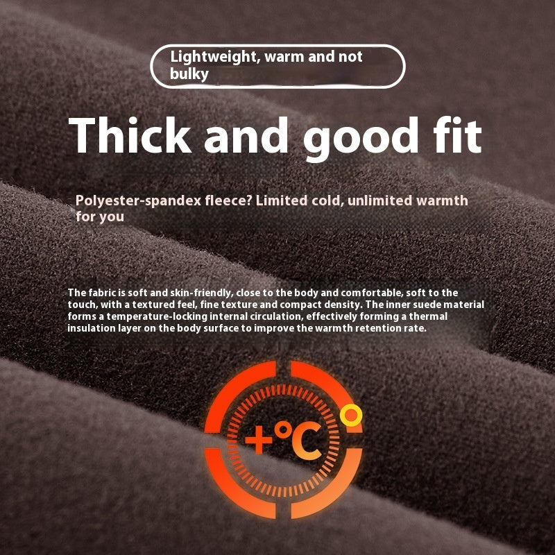 Fleece-lined Yoga Pants Women's High Elastic Peach Hip Autumn And Winter Warm