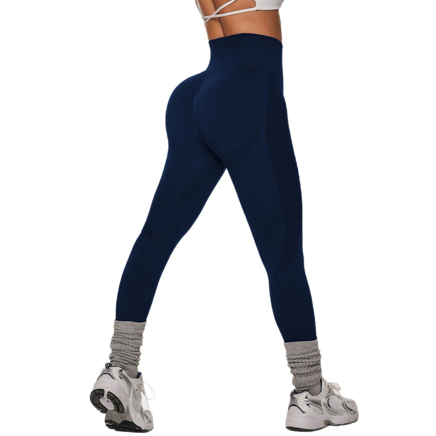 Women's Seamless High Waist Yoga Leggings – Quick-Drying Hollow Hip Lift