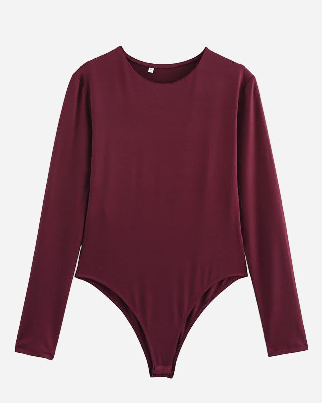 Women's Long-Sleeve Slim Bodysuit