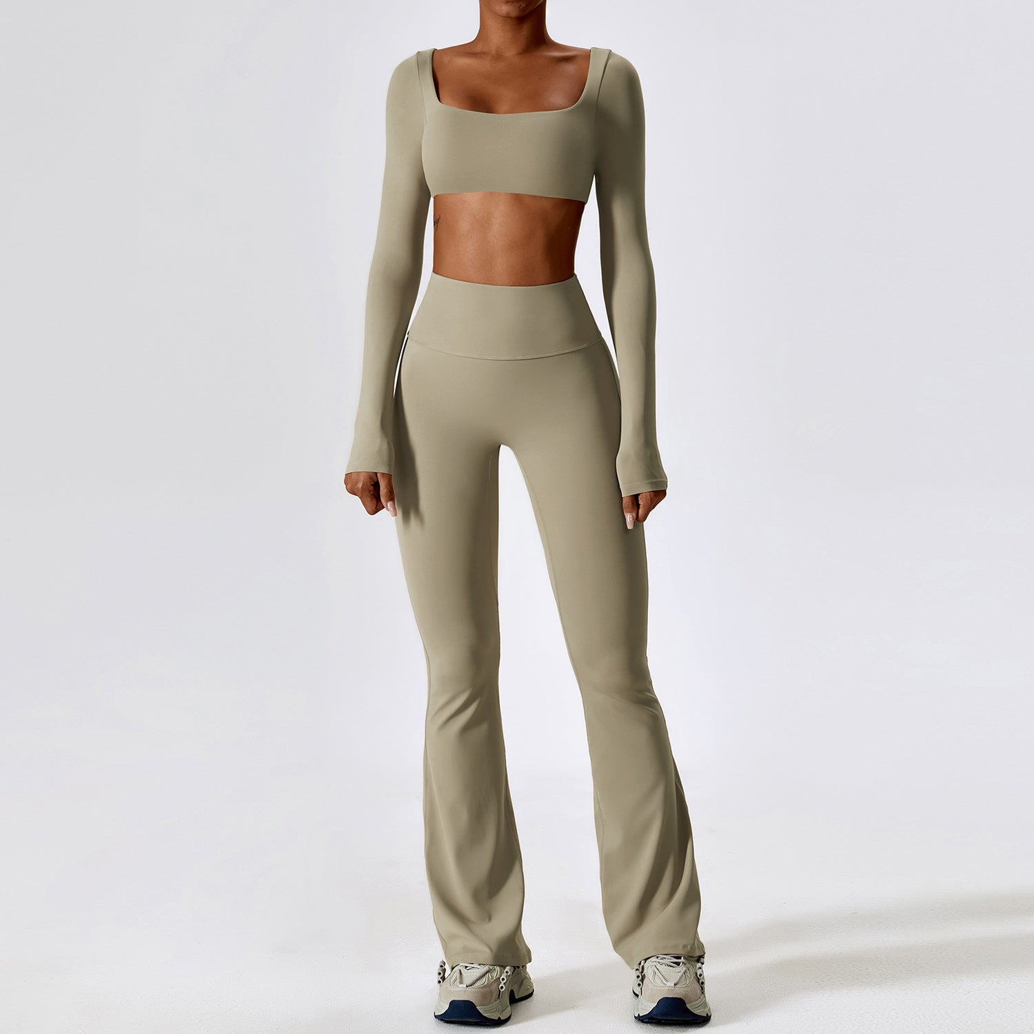 Fashion Nude Feel Yoga Suit