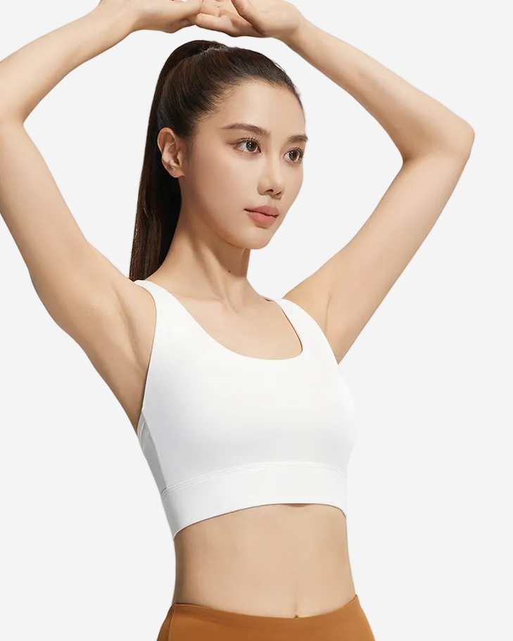 Mesh Cross Back Sports Bra