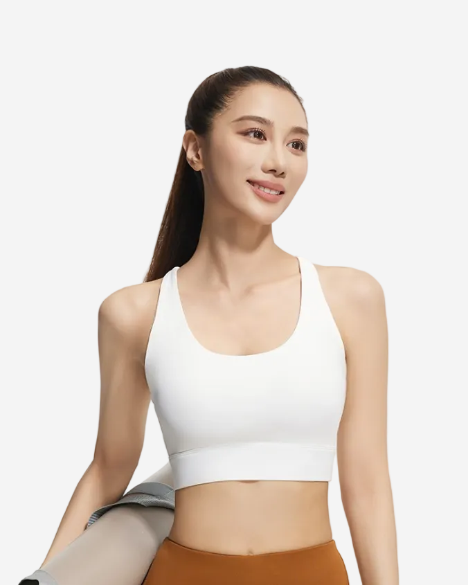 Mesh Cross Back Sports Bra