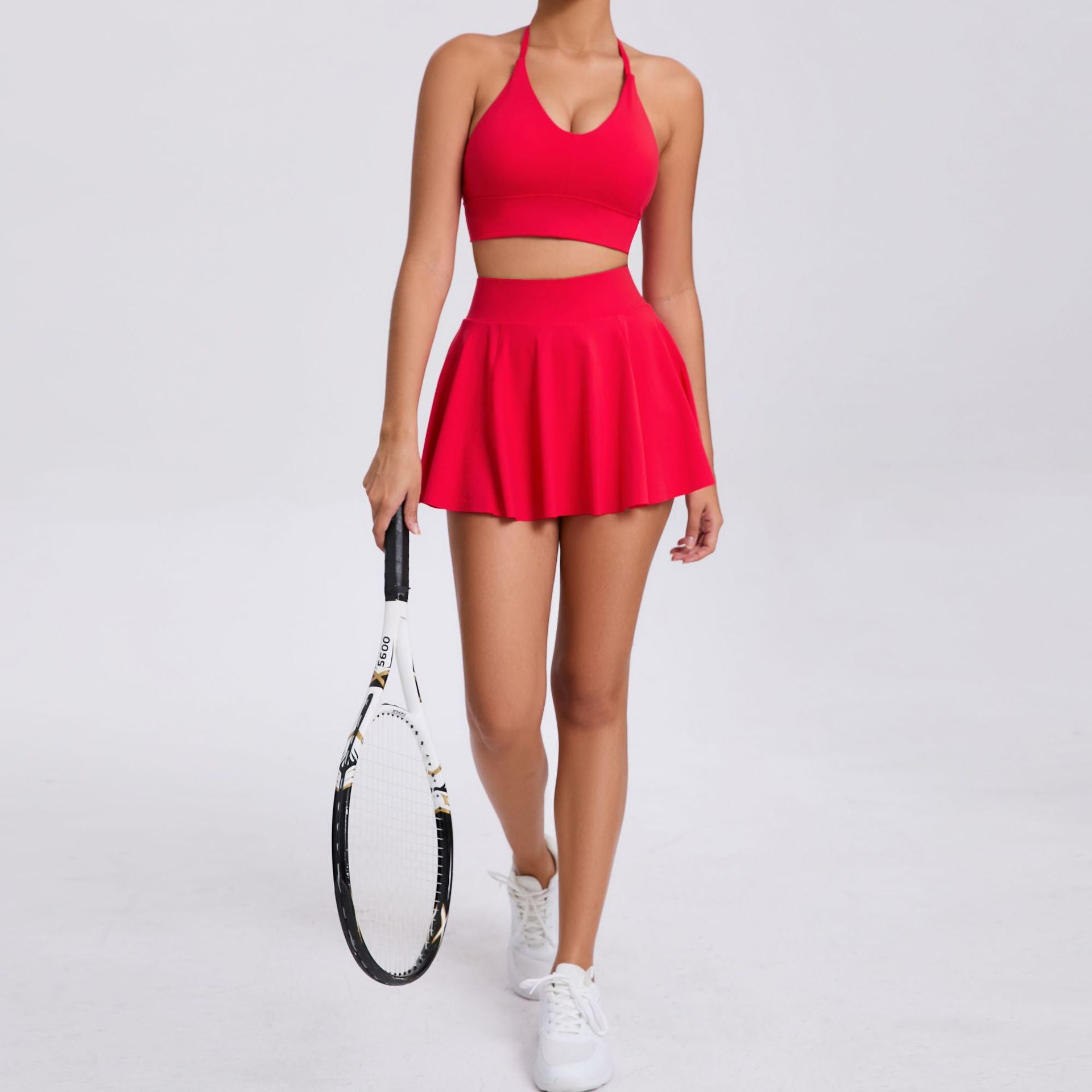 Breathable Bra & Skirt Tennis Set