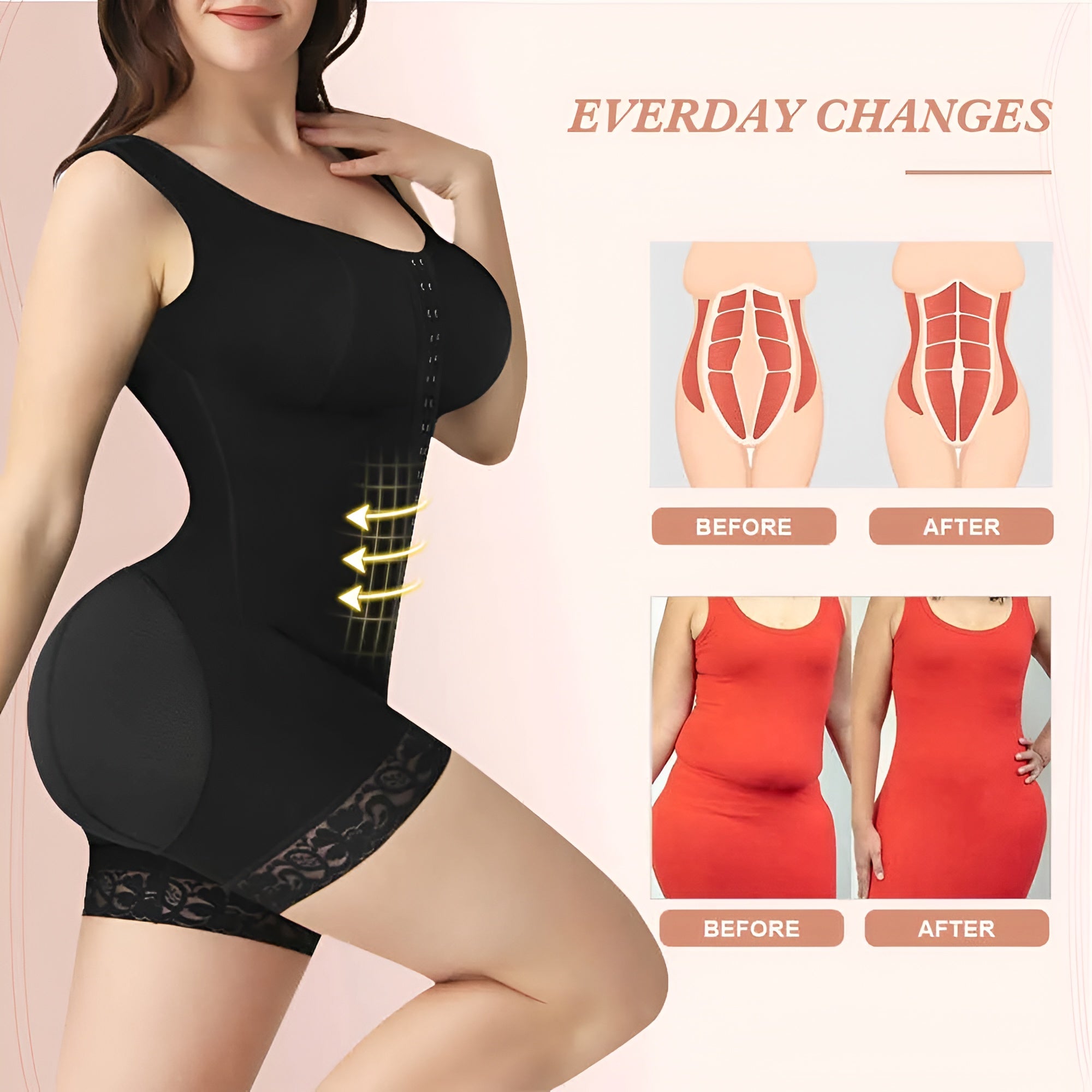 Women’s Full Body Shaper – Tummy Control Slimming Bodysuit