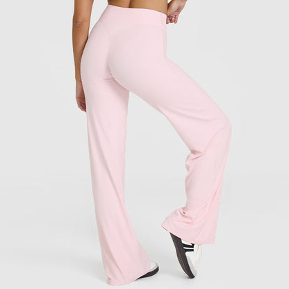 Women's High-Waist Straight Yoga Pants – Thin, Breathable & Comfortable Activewear