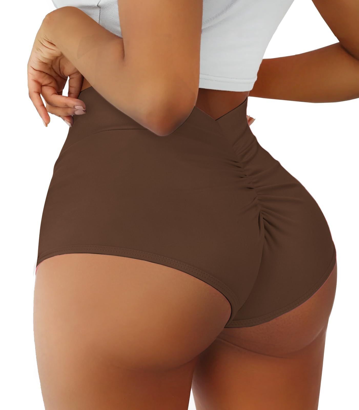Hip Lifting Yoga Shorts Sports V Back