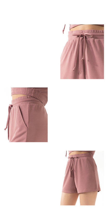 Women's Lace Wide Loose Shorts – Casual, Sports & Yoga Activewear