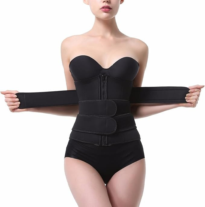 Women's Latex Shapewear Sports Abdomen Belt