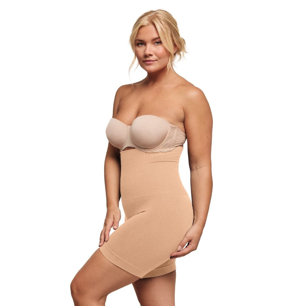 High-Waisted Silky Shaping Pants – Women's Tummy Control Body Shaper Underwear