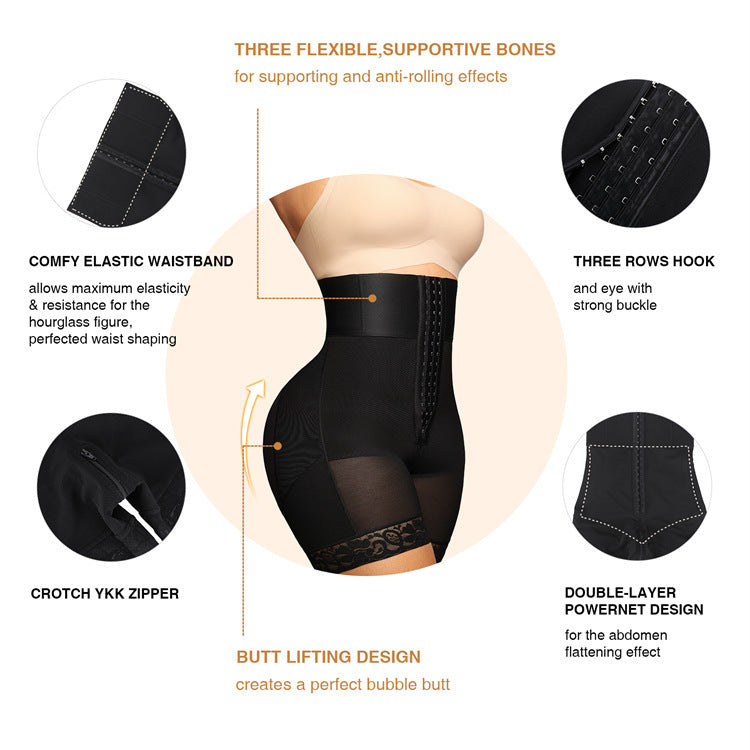 3-Breasted Bodybuilding Girdle – High Waist Belly Contracting & Hip Lifting Shapewear