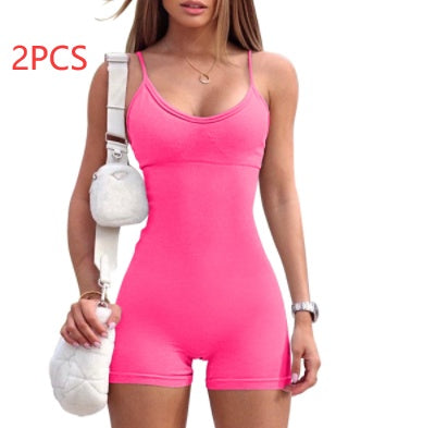 Spaghetti Strap Sports Jumpsuit