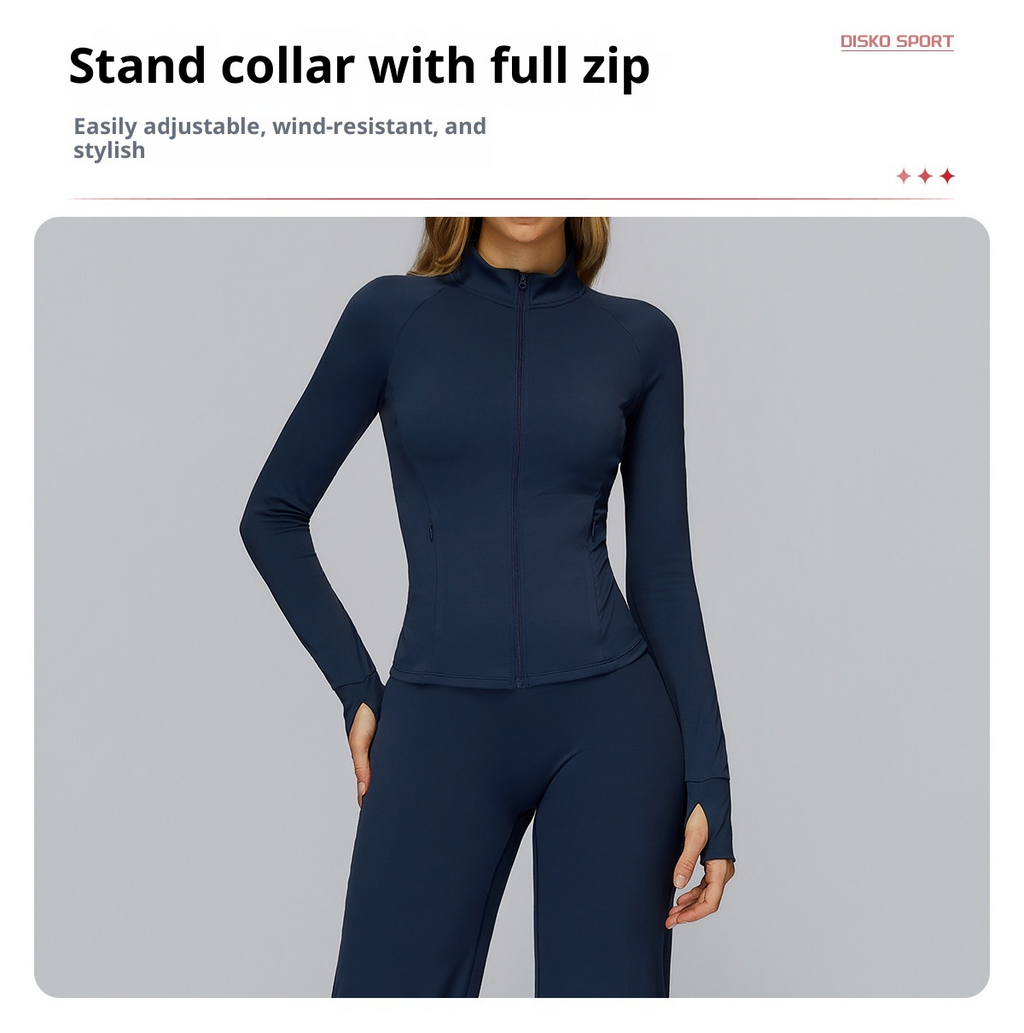 Brushed Zip Yoga Jacket