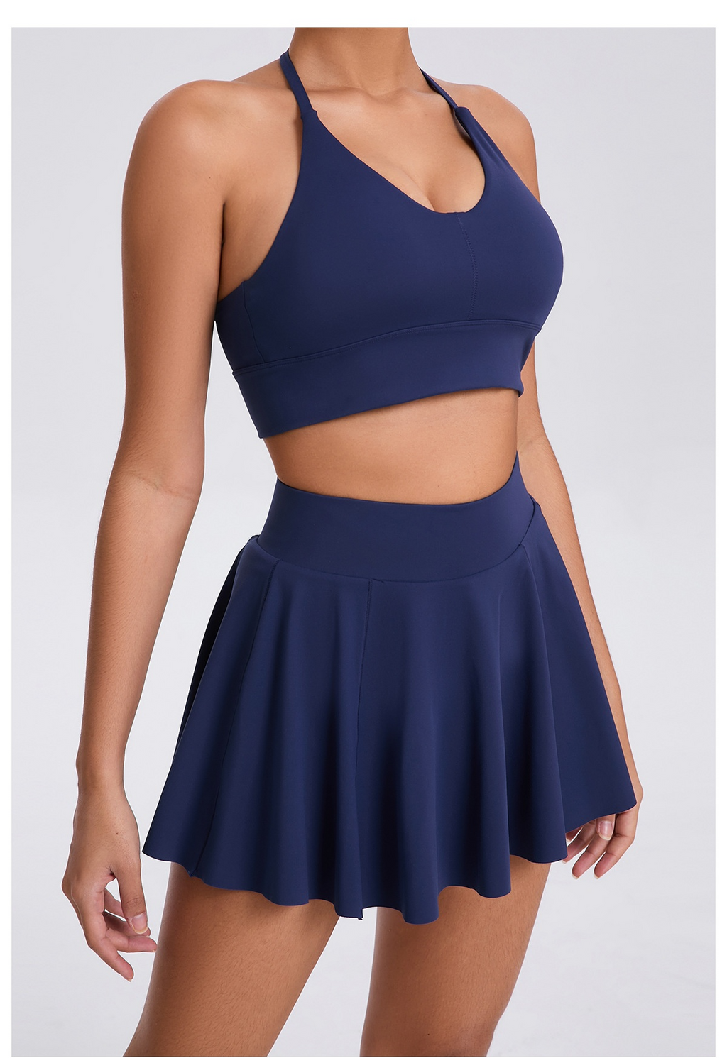 Breathable Bra & Skirt Tennis Set