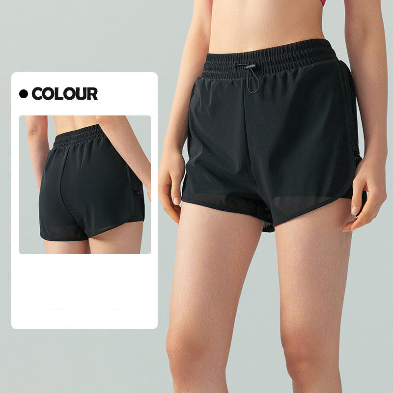 Ladies Safety Fitness Cycling Shorts – High-Waist Breathable Workout Shorts