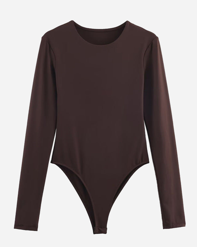 Women's Long-Sleeve Slim Bodysuit