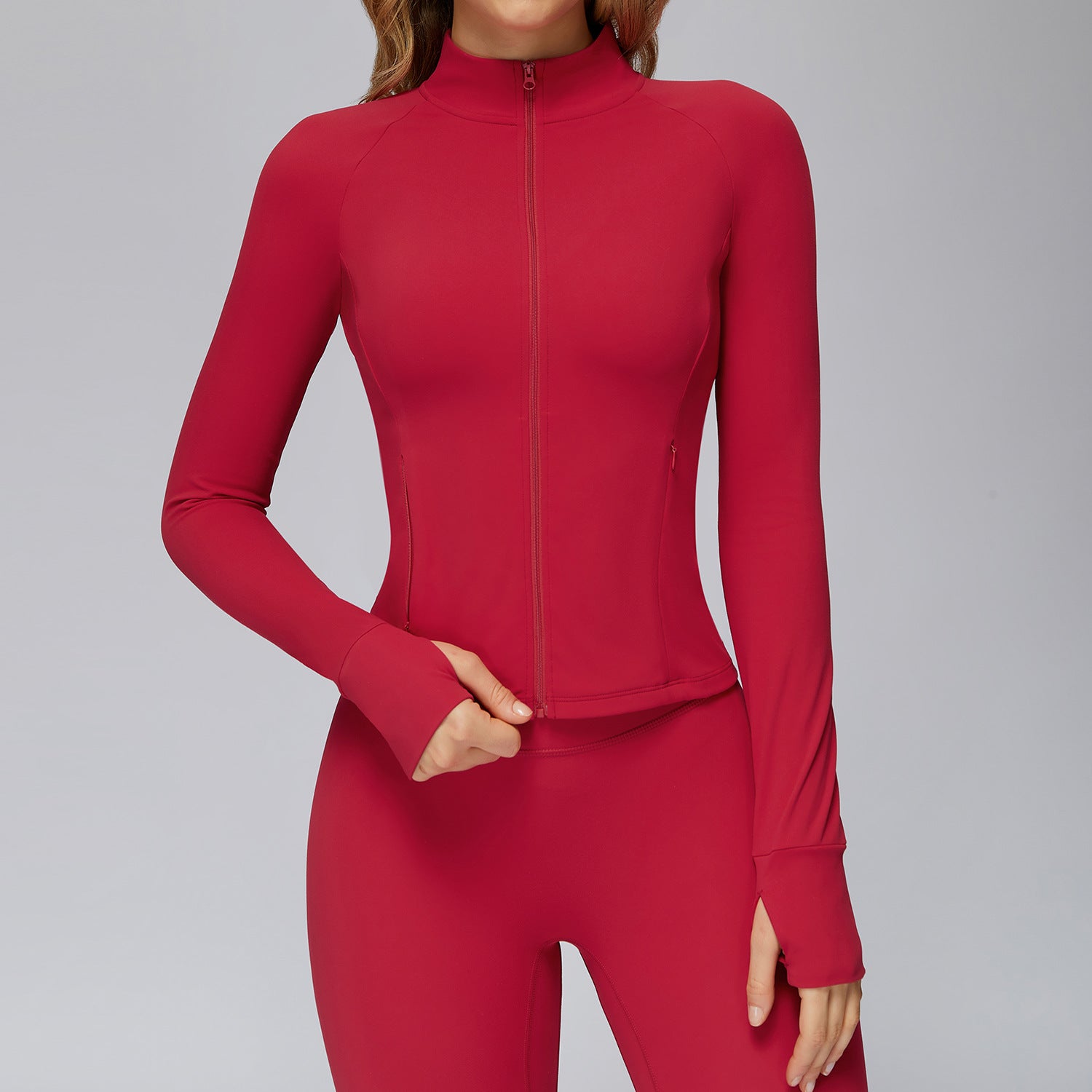 Brushed Zip Yoga Jacket