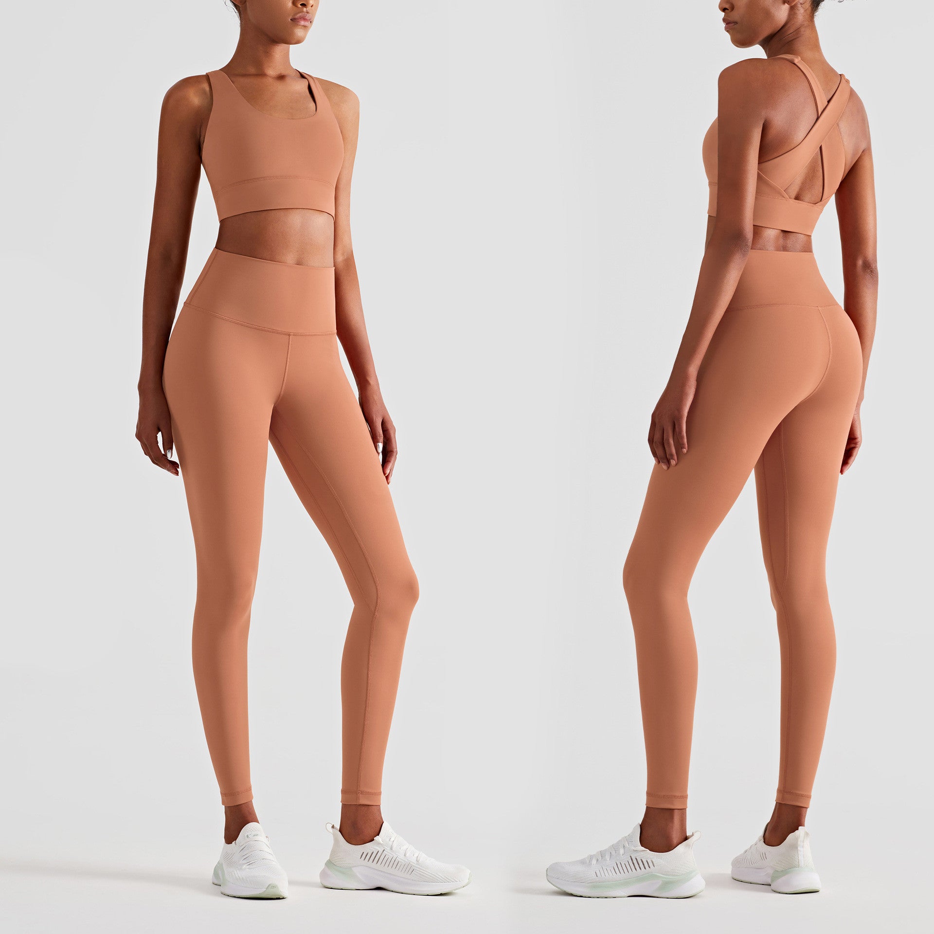 High-waist Buttocks Fitness Pants Beauty Back Yoga Bra