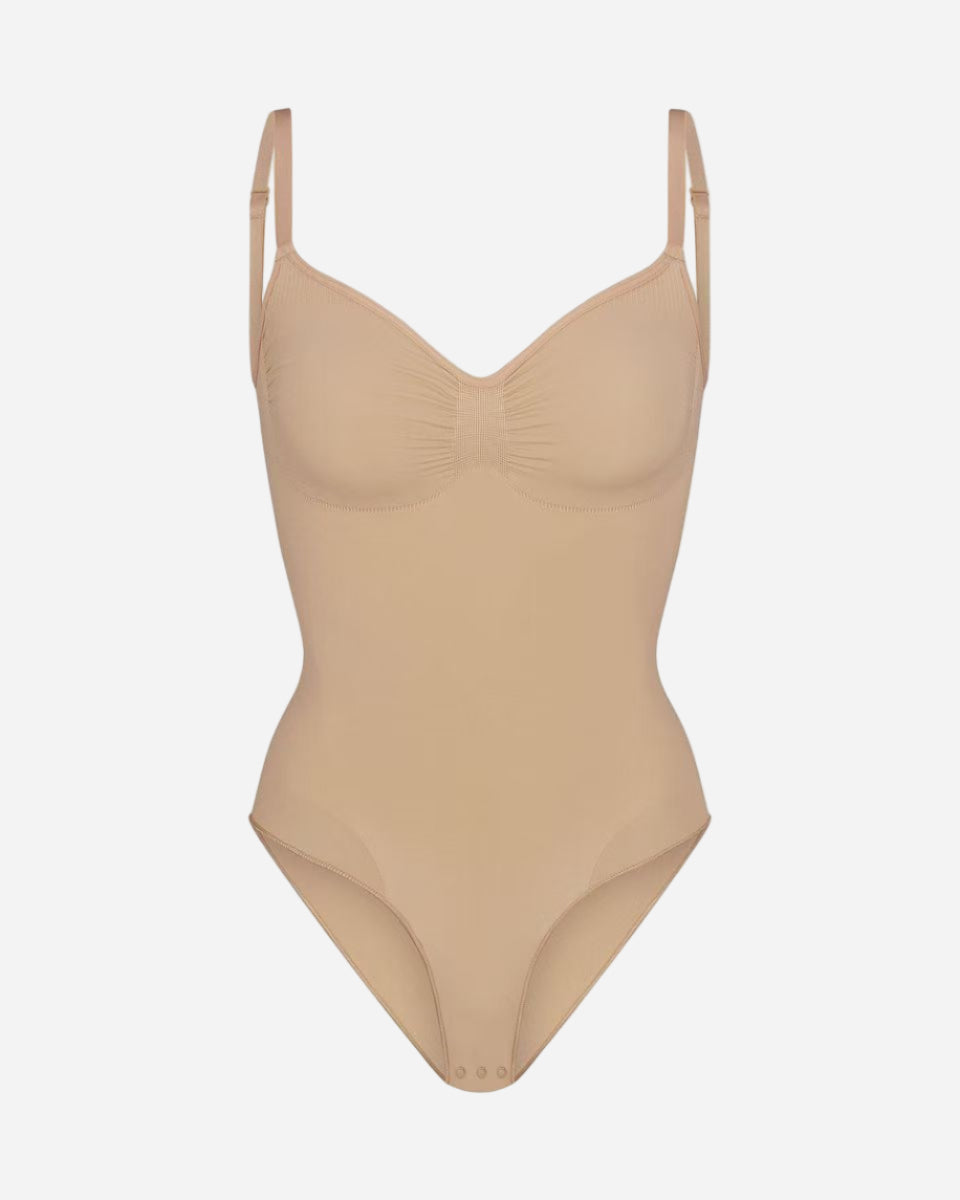 Seamless Body Shaping Sling Bodysuit – Belly & Hip Lift