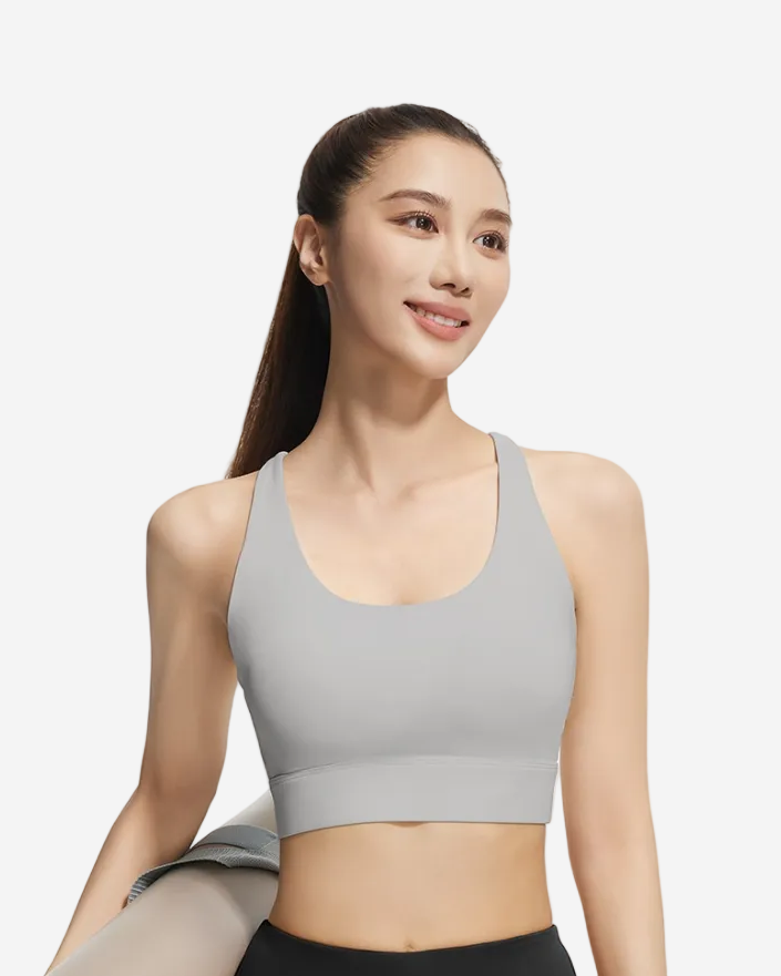 Mesh Cross Back Sports Bra