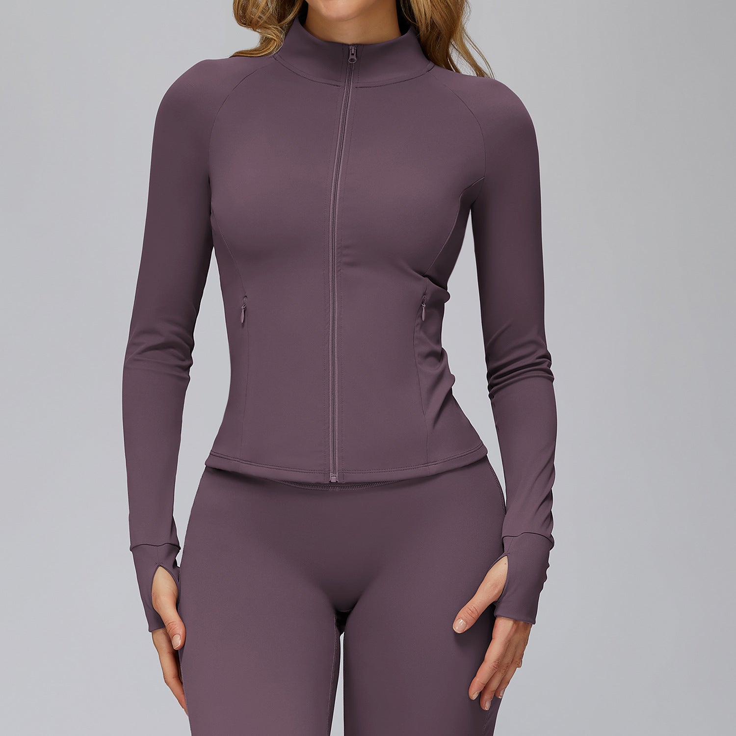 Brushed Zip Yoga Jacket