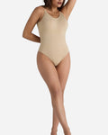 Women’s Pure Color Slim-Fit Bodysuit – Slimming One-Piece