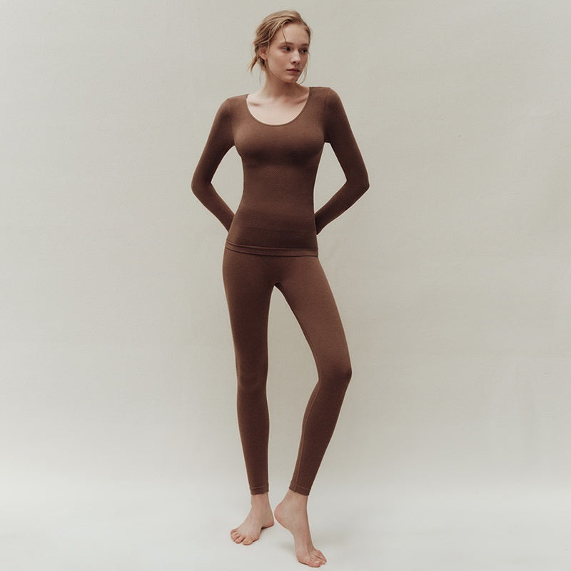 Thermal Suit Female Wool Autumn And Winter Thickening