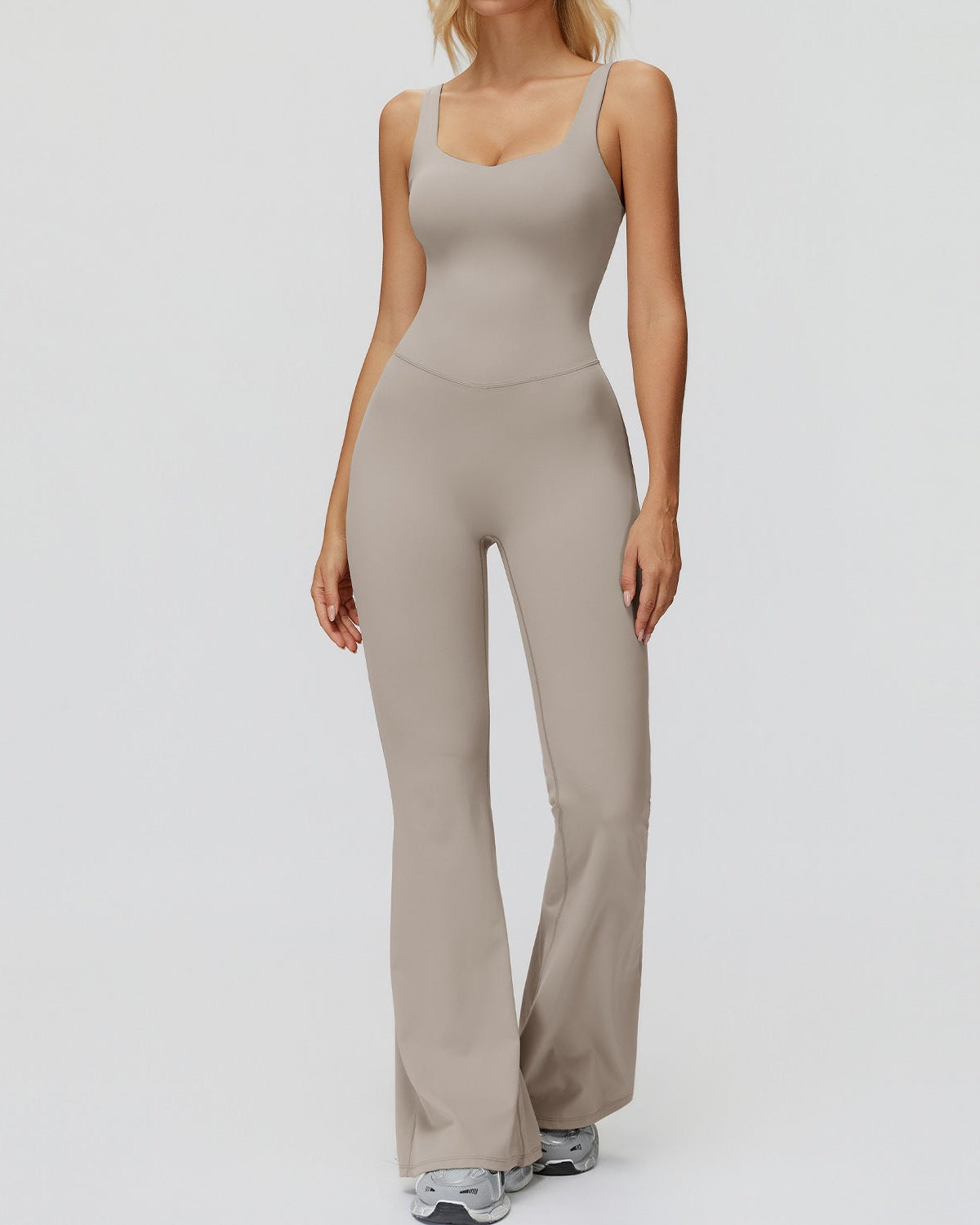 Cross Back Wide-Leg Bodysuit