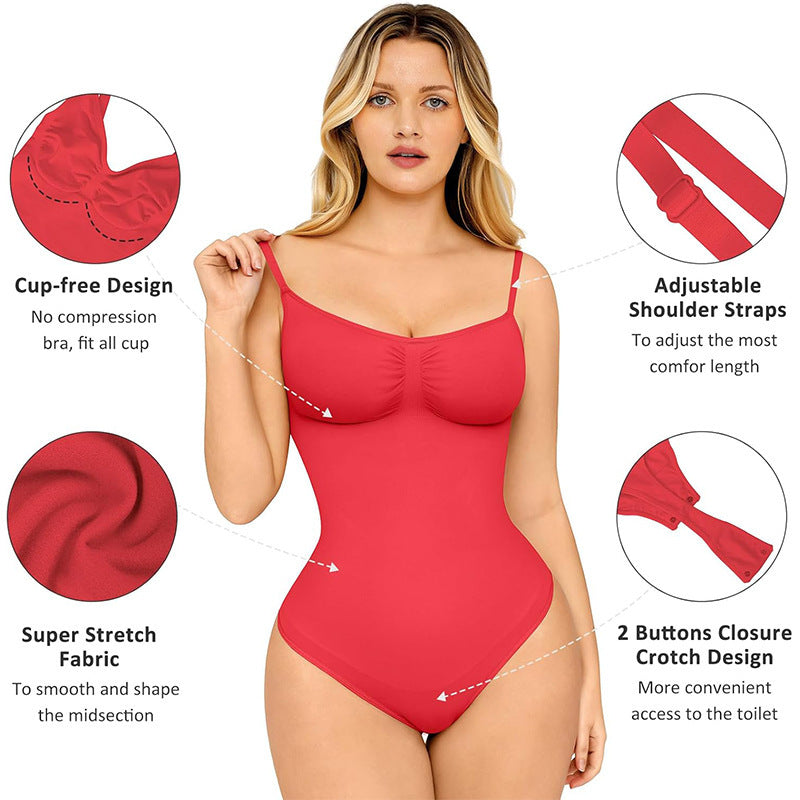 Women’s Seamless Waist Slimming Hip-Lift Bodysuit
