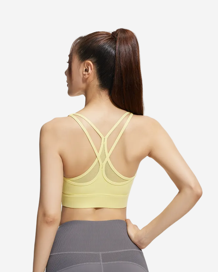 Mesh Cross Back Sports Bra