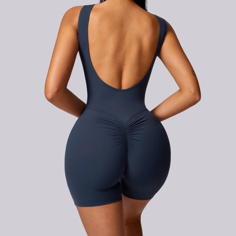 Back-Shaping Sports Yoga Bodysuit – Skinny Peach Hip