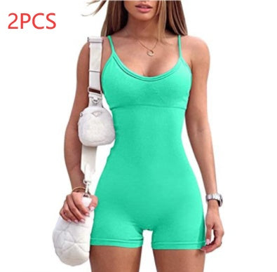 Spaghetti Strap Sports Jumpsuit