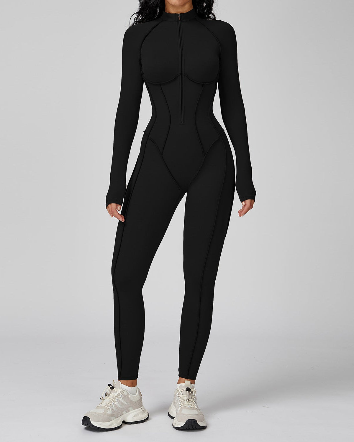 Contrast High-Intensity Sports Bodysuit