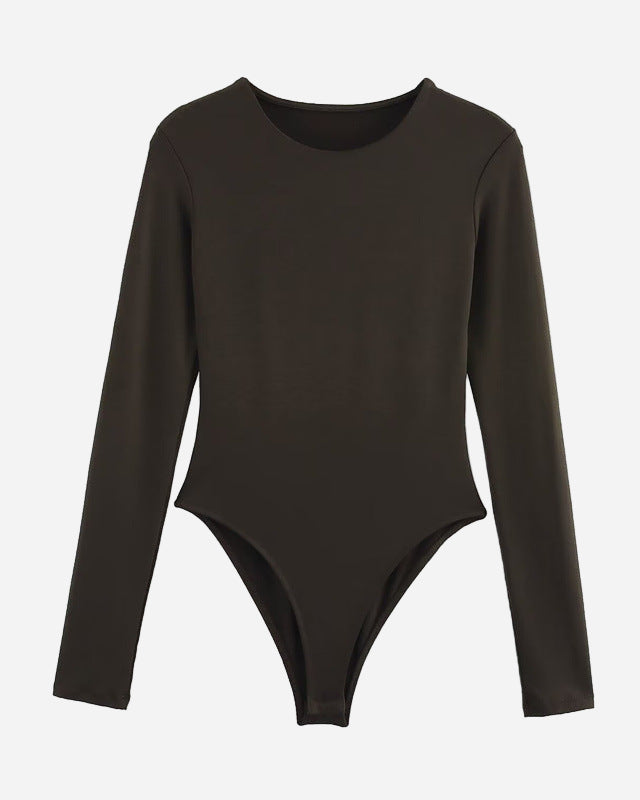Women's Long-Sleeve Slim Bodysuit