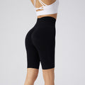 Women's Buttocks & Tummy Control Fitness Shorts – High-Waist Five-Point Running Activewear