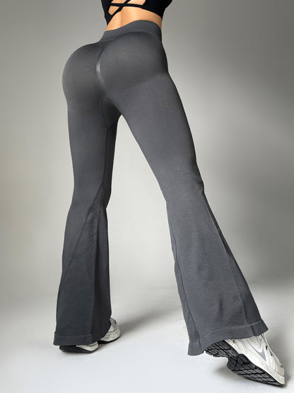 Women's High Waist Flared Yoga Pants – Hip Lifting & Casual Activewear