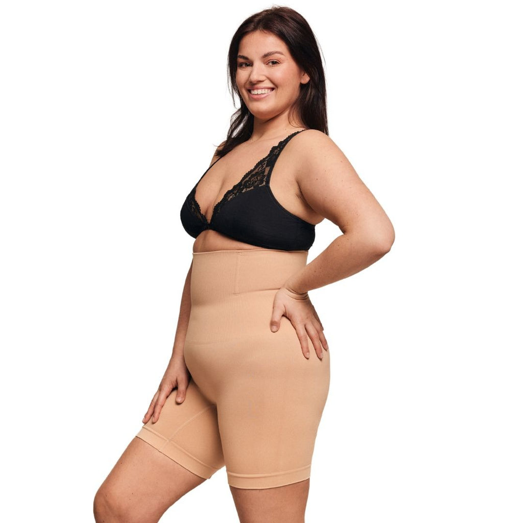 High-Waisted Silky Shaping Pants – Women's Tummy Control Body Shaper Underwear