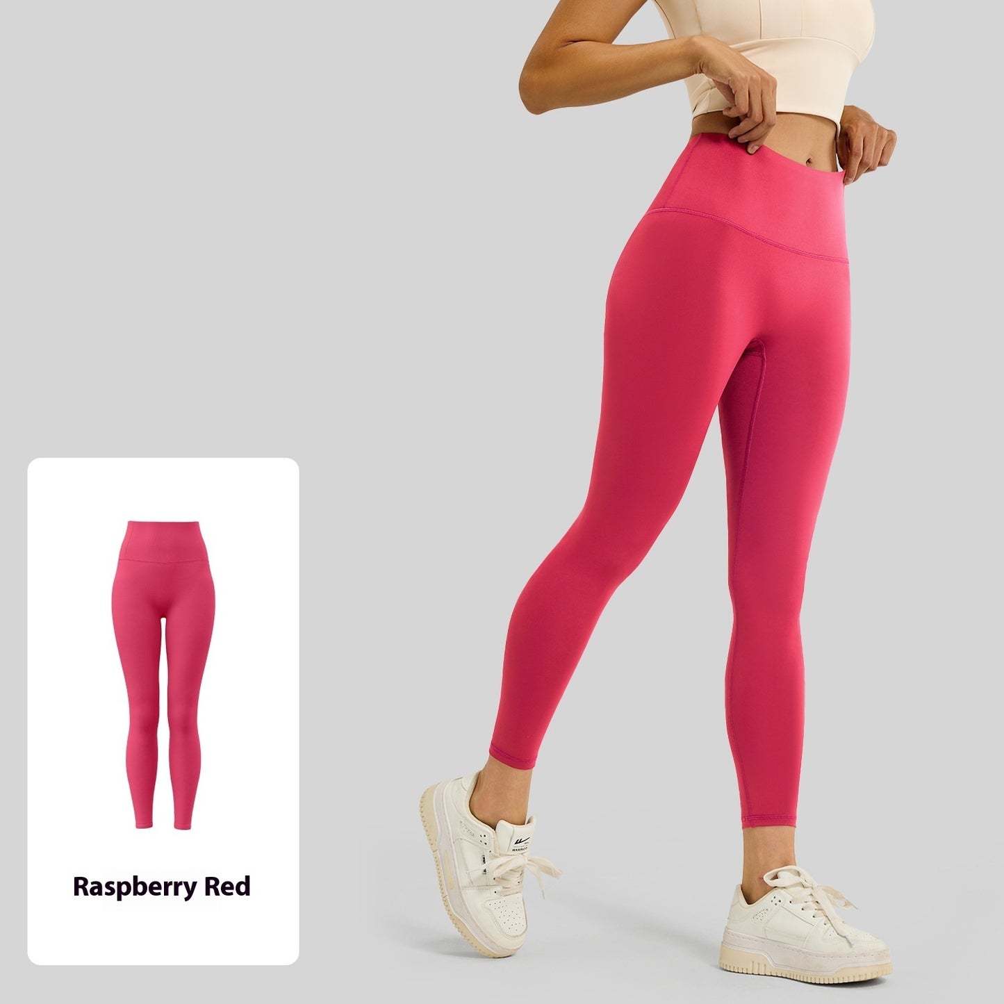 No Embarrassment Line Peach Hip Raise Yoga High Waist Belly Contracting Exercise Nude Feel Leggings