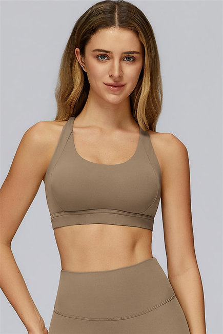 Cross Hollow-Out Beauty Back Yoga Bra