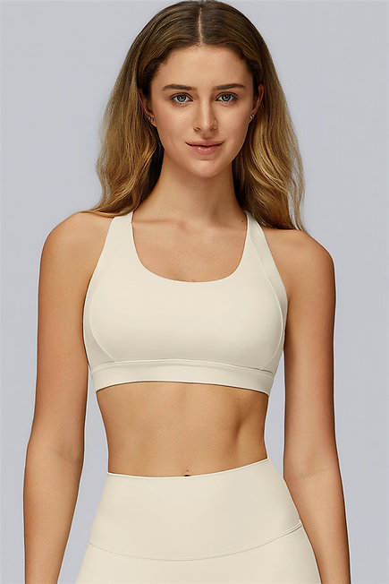 Cross Hollow-Out Beauty Back Yoga Bra