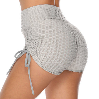Women's Drawstring Butt-Lifting Shorts – High Waist Gym, Workout & Yoga Activewear