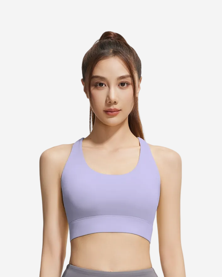 Mesh Cross Back Sports Bra