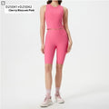 Exercise Yoga Clothes Suit High-waisted Trousers Vest