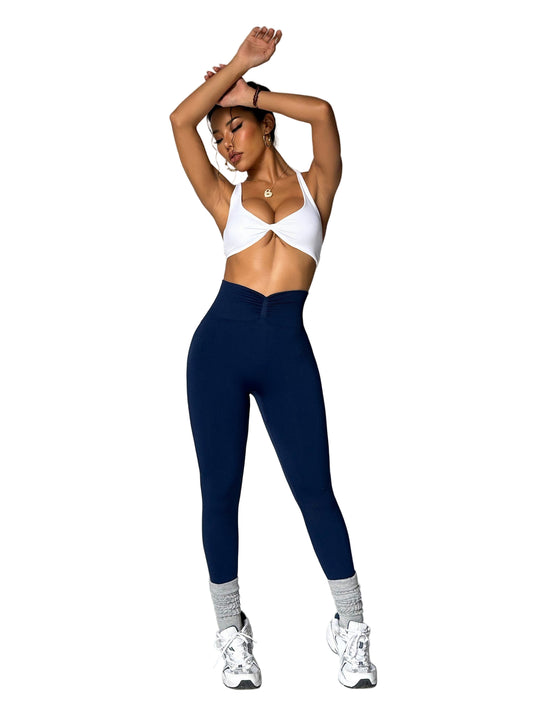 Women's Seamless High Waist Yoga Leggings – Quick-Drying Hollow Hip Lift