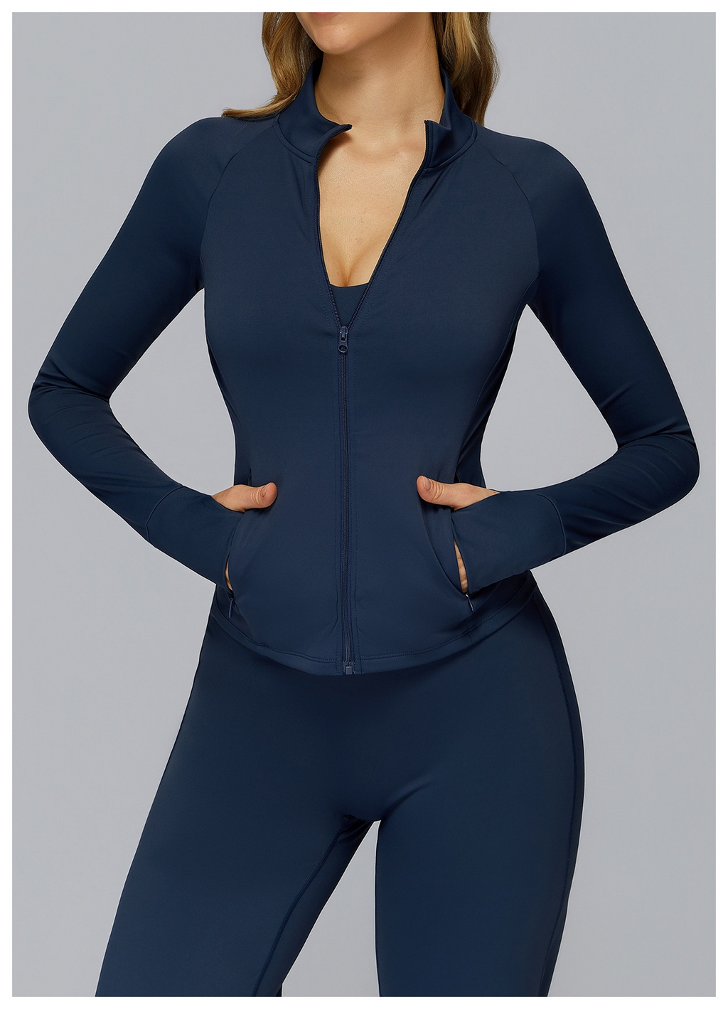 Brushed Zip Yoga Jacket