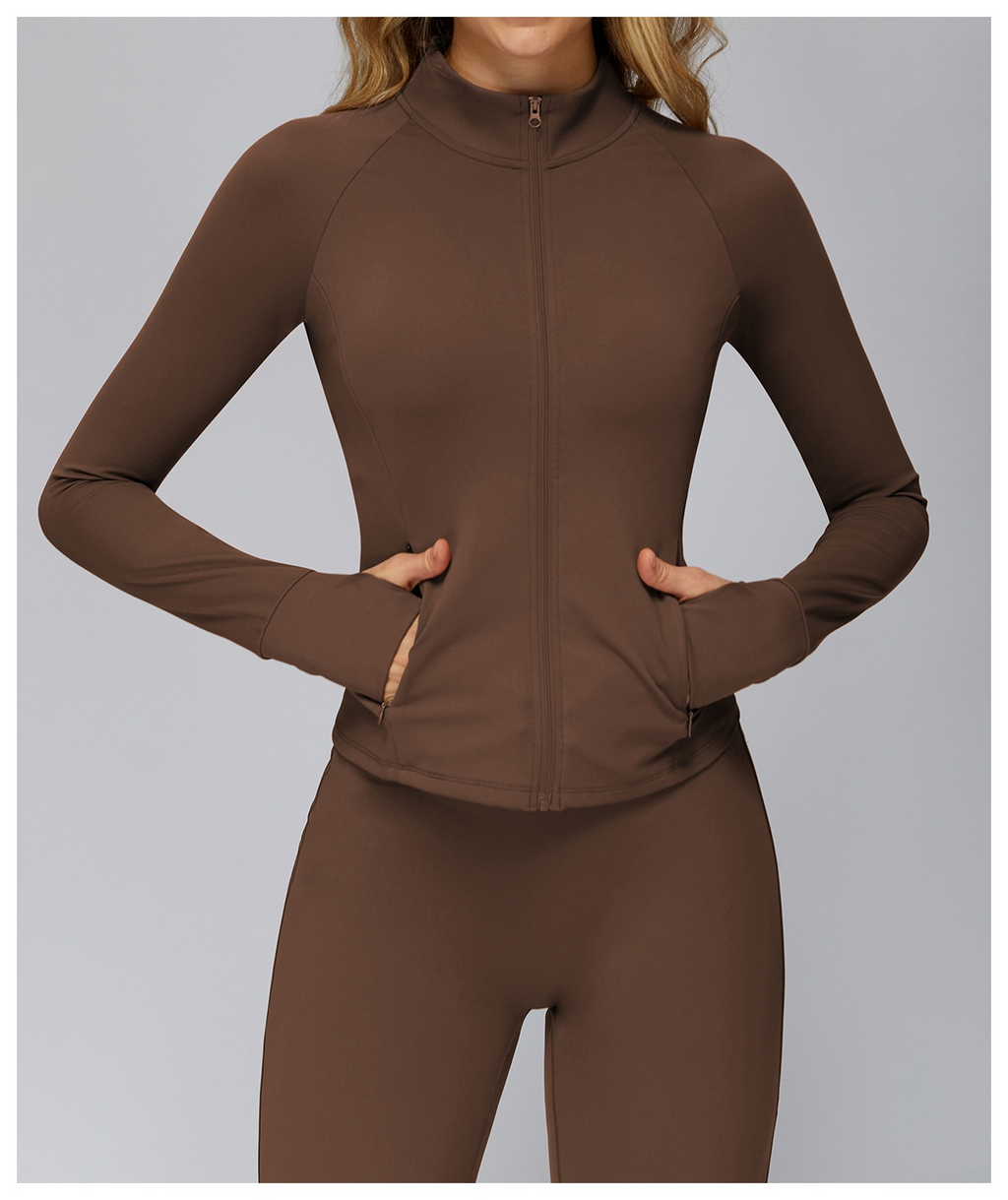 Brushed Zip Yoga Jacket