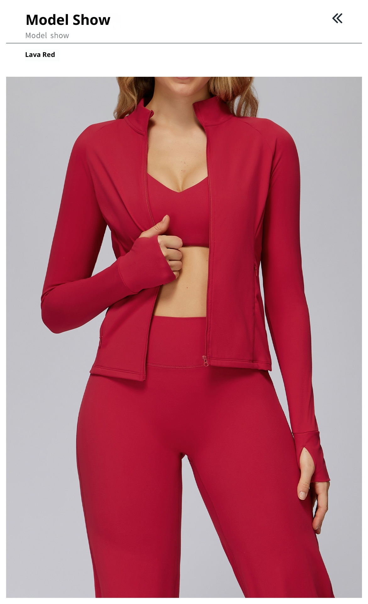 Brushed Zip Yoga Jacket