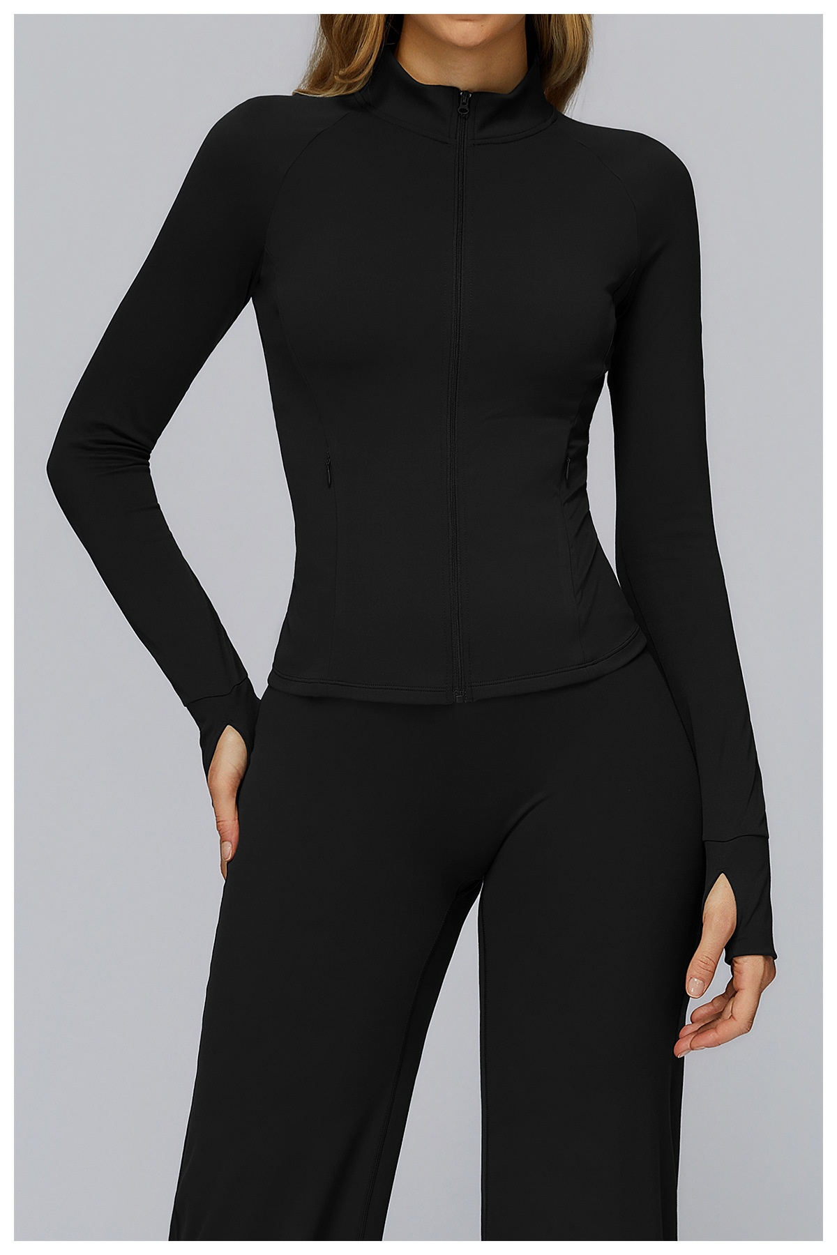Brushed Zip Yoga Jacket