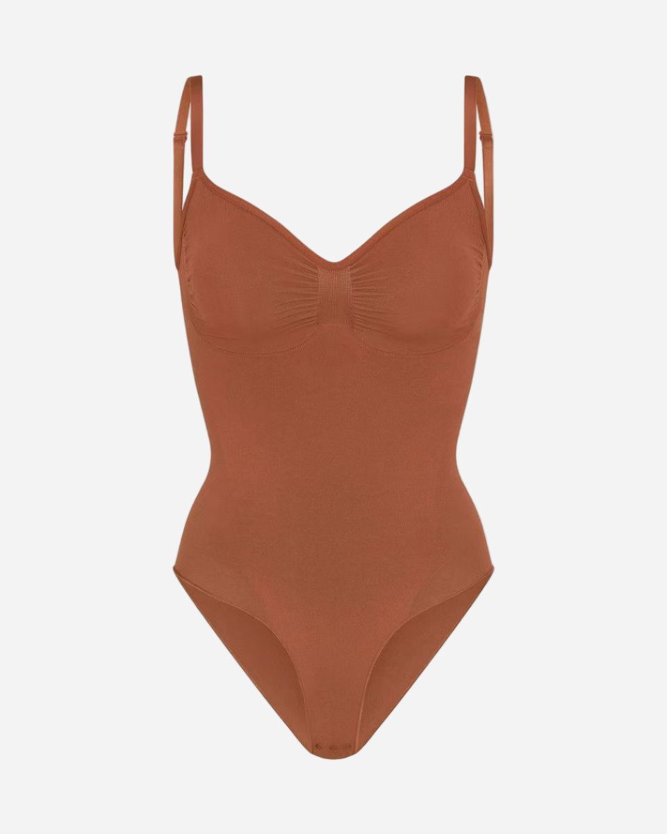 Seamless Body Shaping Sling Bodysuit – Belly & Hip Lift