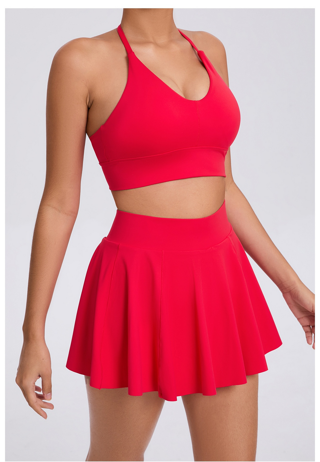 Breathable Bra & Skirt Tennis Set